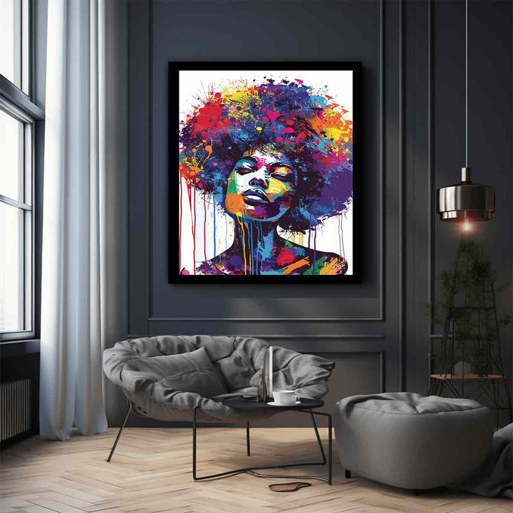 Afro Art Print