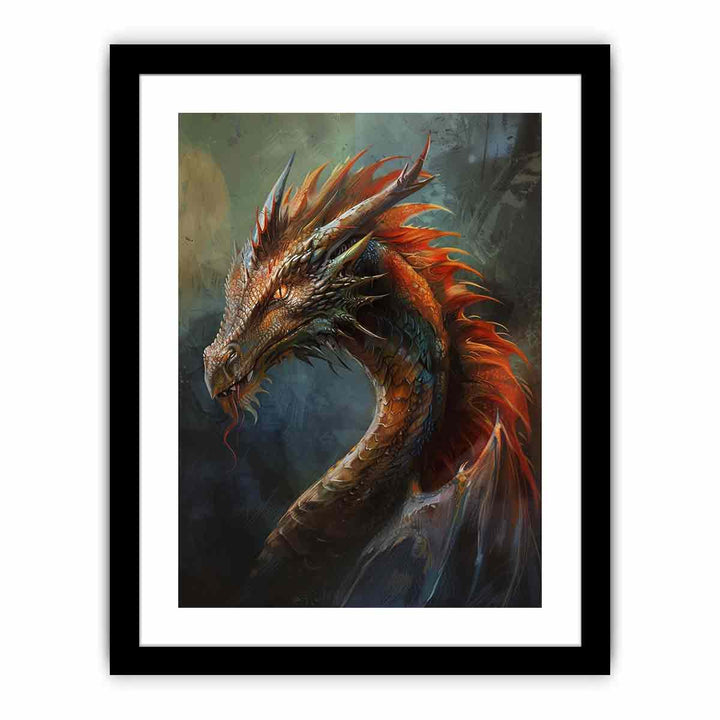 Dragon 5 framed Print