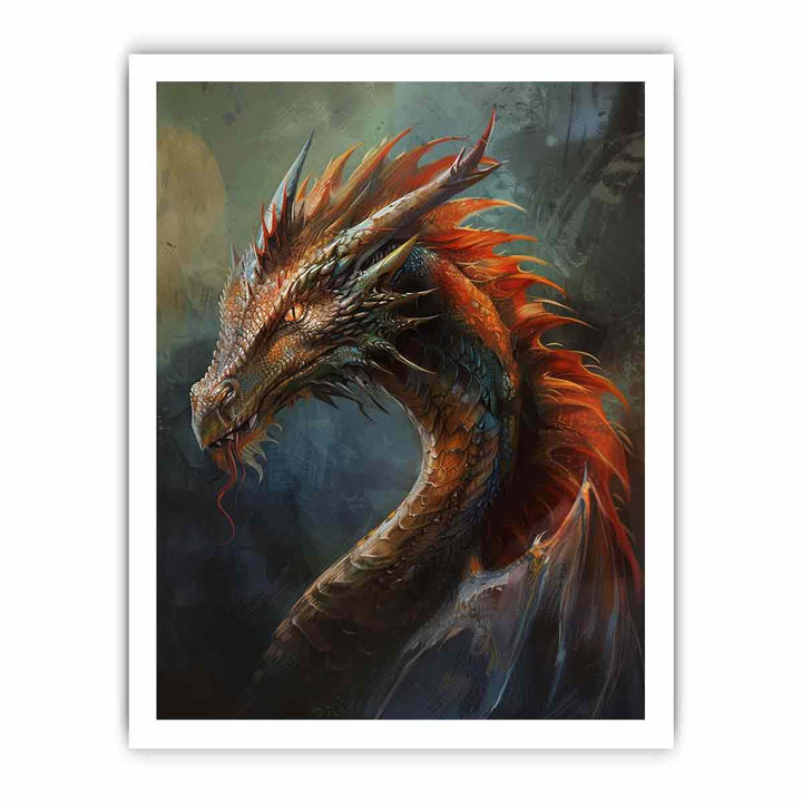 Dragon 5 framed Print