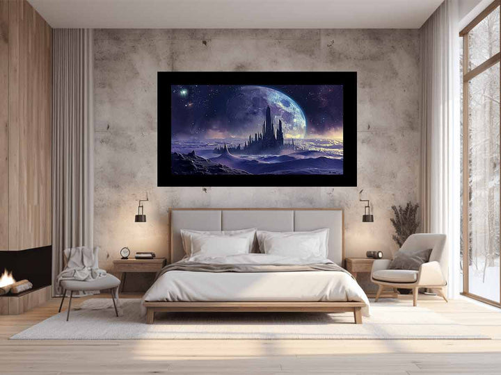 Moon City Art Print