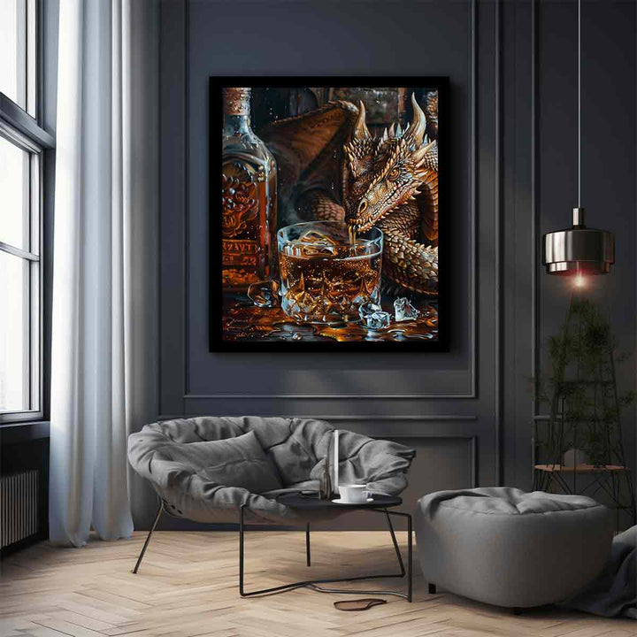 Dragon Whiskey Art Print