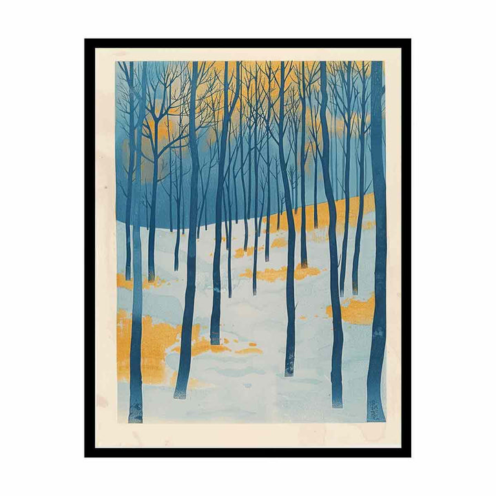 Tree In winter canvas Print