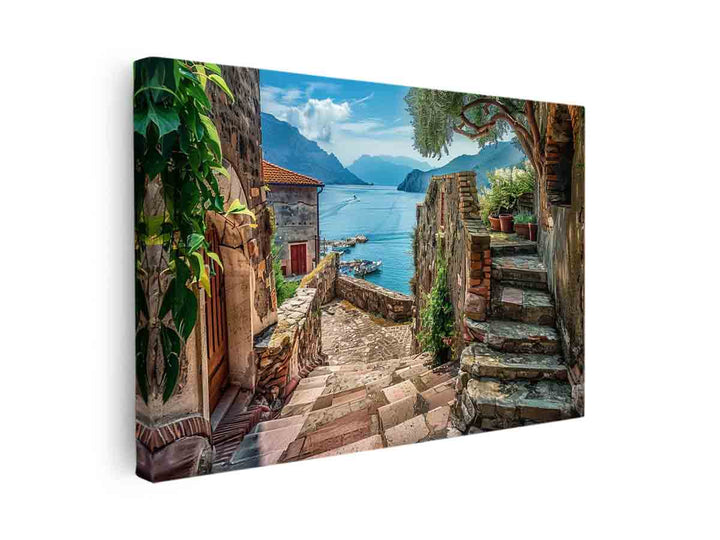 Mediterranean Scene canvas Print