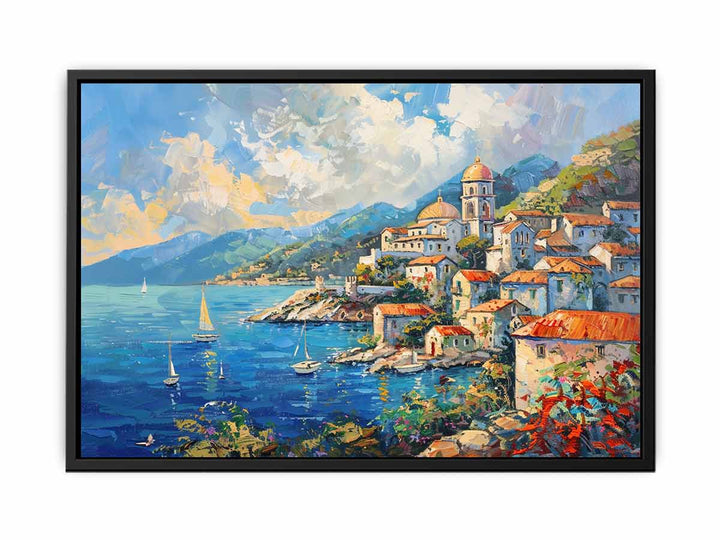 Mediterranean House canvas Print