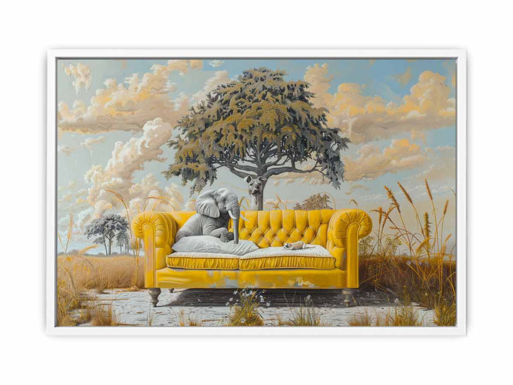 Yellow Couch Painting