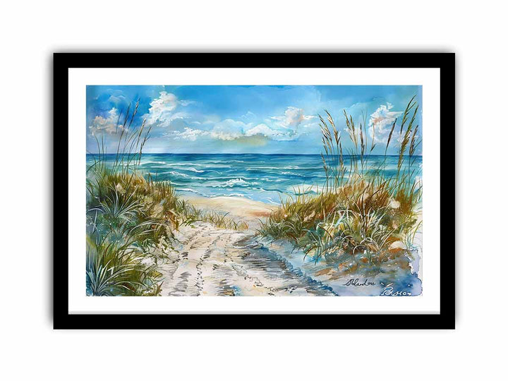 Beach Art 3 framed Print