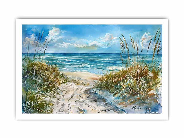 Beach Art 3 framed Print