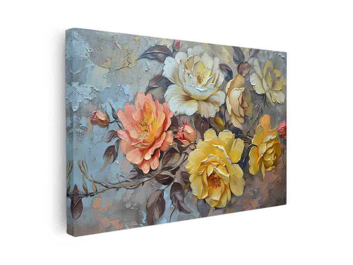 Vintage Flowers canvas Print