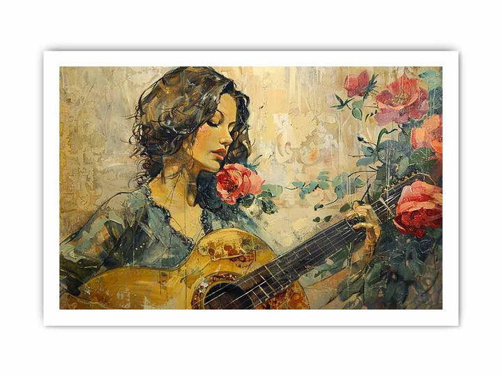 Vintage Music Poster framed Print