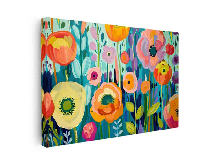 Colorful Flowers canvas Print