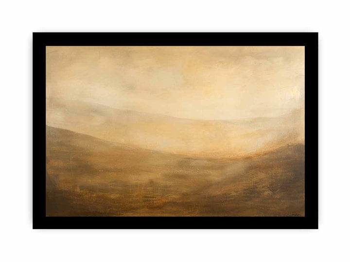 Abstract Landscape Hill framed Print