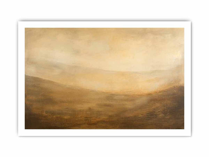 Abstract Landscape Hill framed Print