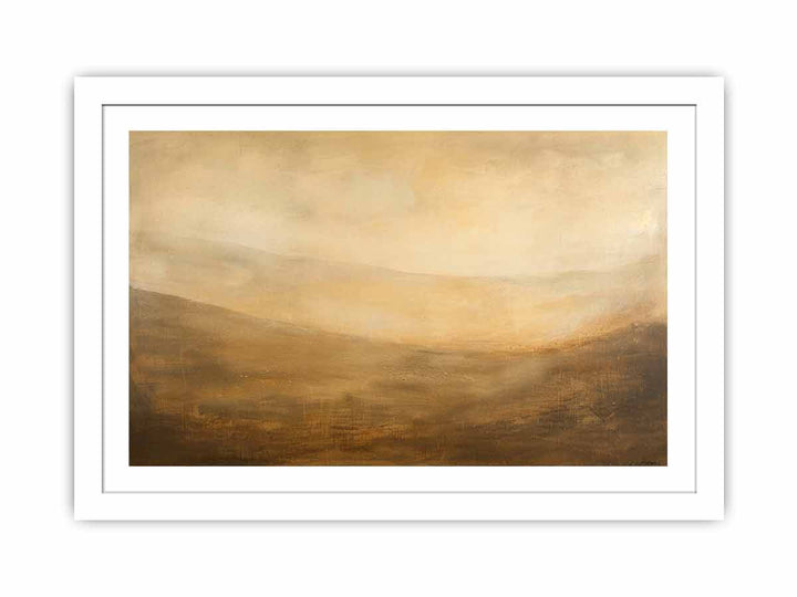 Abstract Landscape Hill framed Print