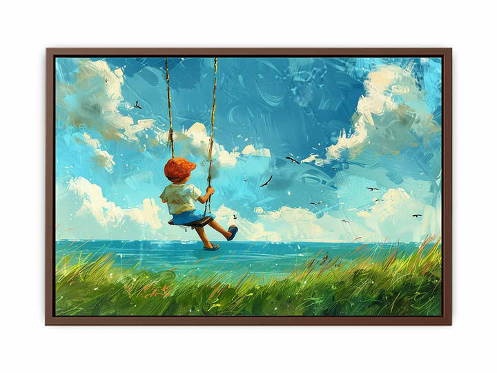 Swinging Kid Painting