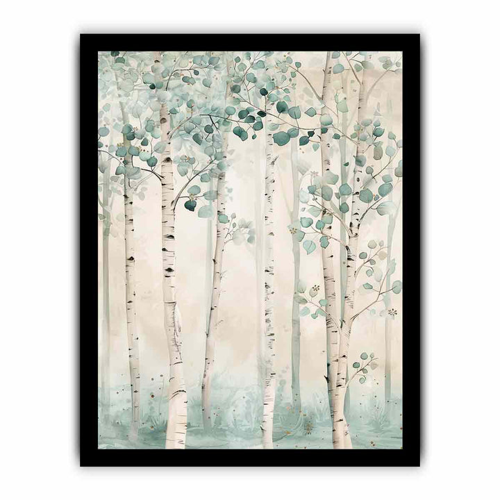 Beautoful Birch Trees framed Print