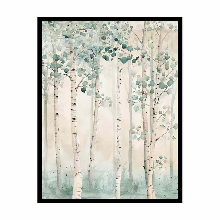 Beautoful Birch Trees  canvas Print