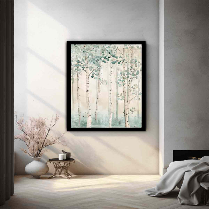 Beautoful Birch Trees  Art Print