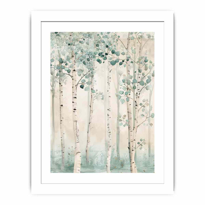 Beautoful Birch Trees framed Print