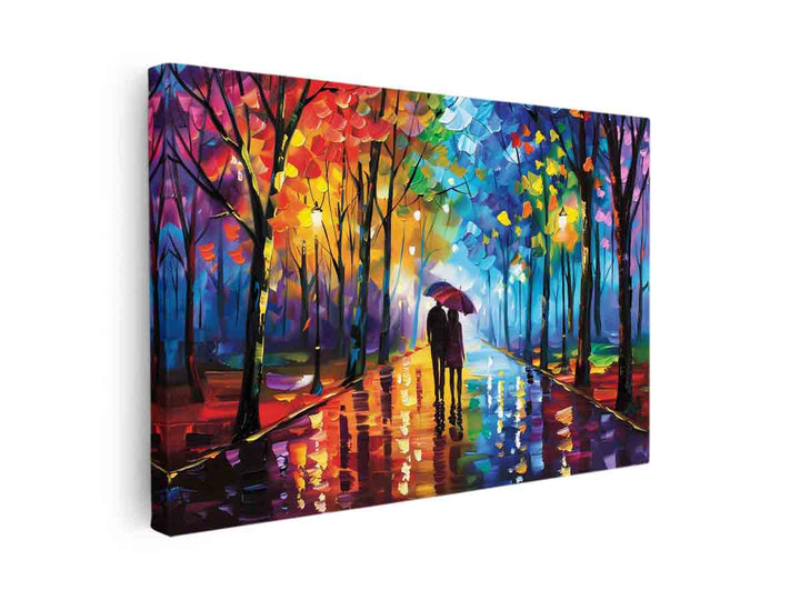 Couple Street canvas Print