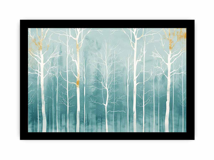 White Trunk framed Print