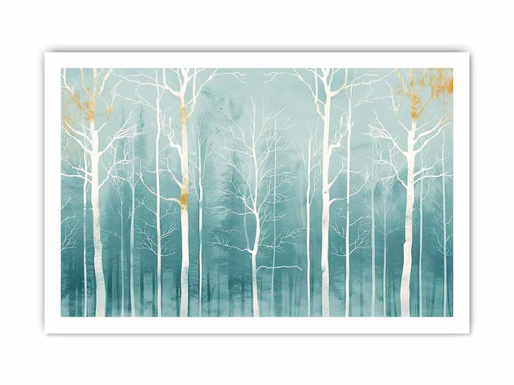 White Trunk framed Print