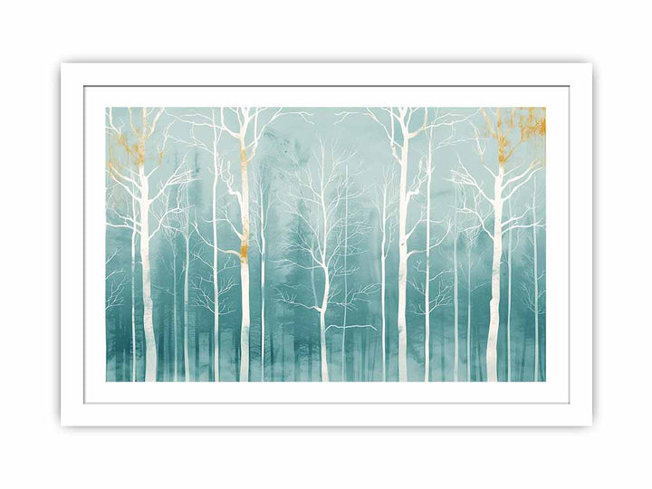 White Trunk framed Print