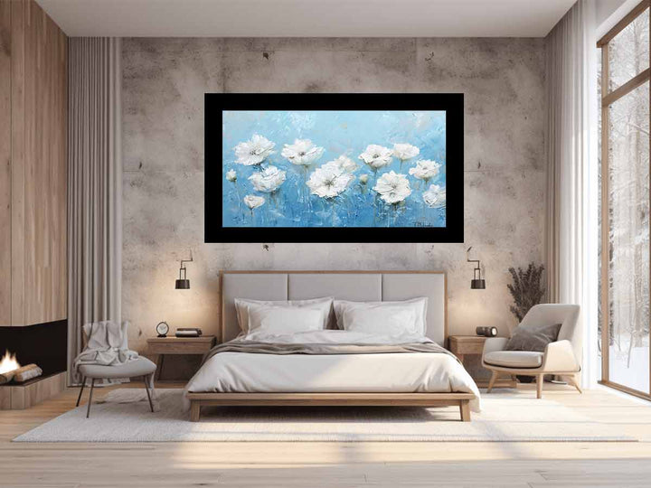 White Flowers Art Print