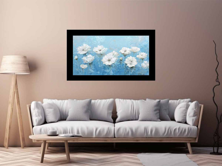 White Flowers Art Print