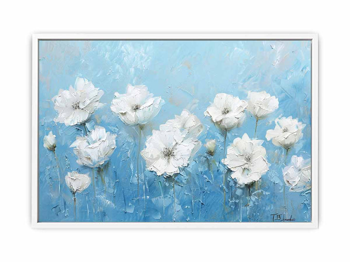 White Flowers Painting