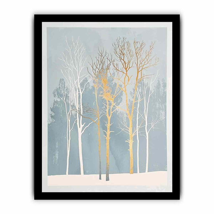 White Tree framed Print