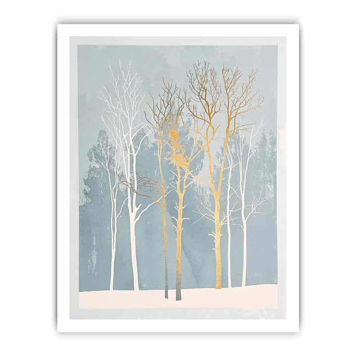 White Tree framed Print