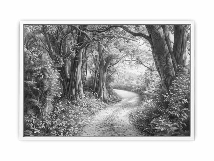 Bush Path Drawing Painting