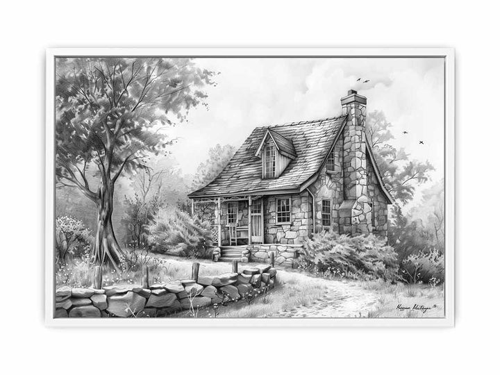 Cottage Drawing Painting