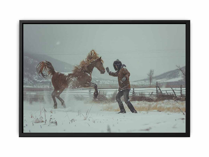 Horse Play canvas Print