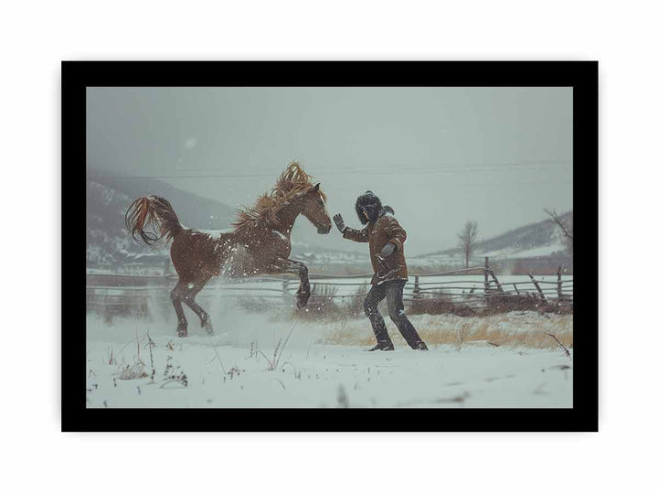 Horse Play framed Print