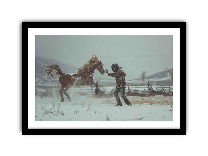 Horse Play framed Print