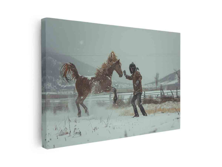 Horse Play canvas Print