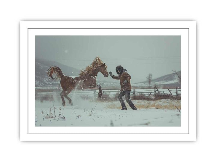 Horse Play framed Print