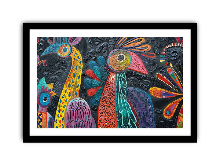 Folk Artwork framed Print