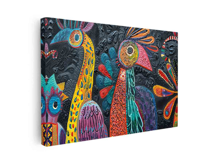 Folk Artwork canvas Print