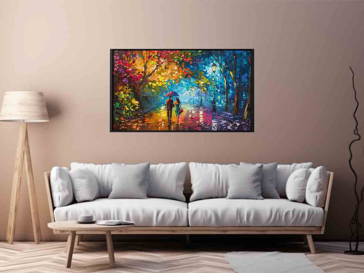 Romantic Walk Art Print