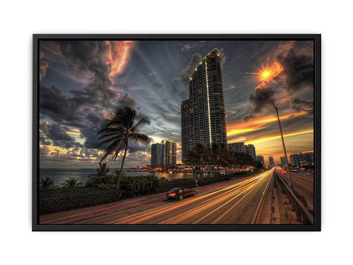 Miami canvas Print