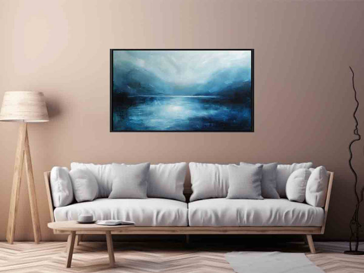 Abstract River Blue Art Print