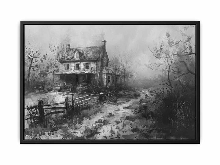 Charcol house canvas Print