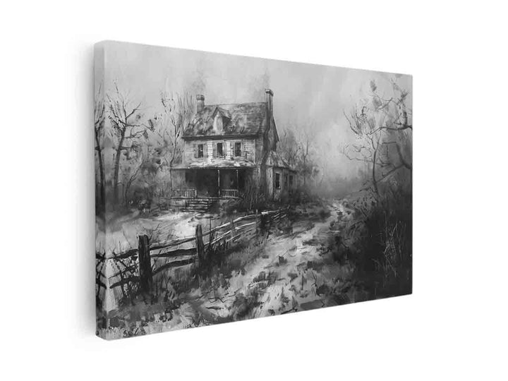 Charcol house canvas Print