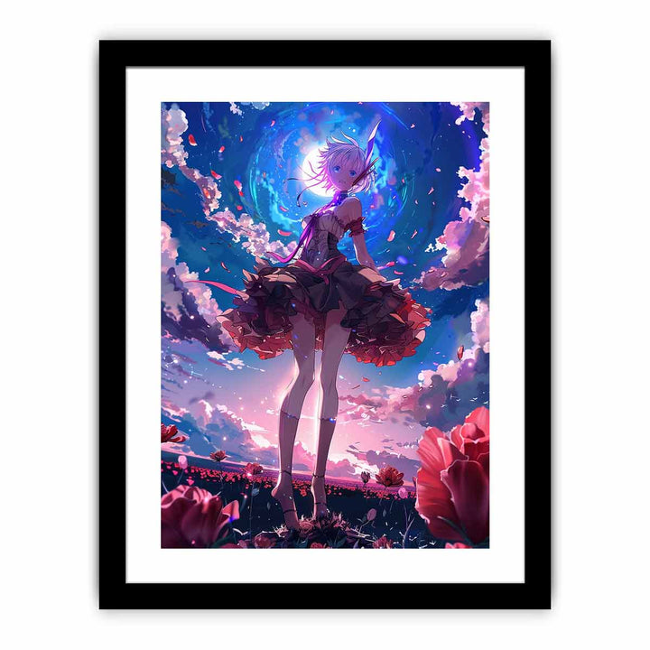 Anime Big Day framed Print