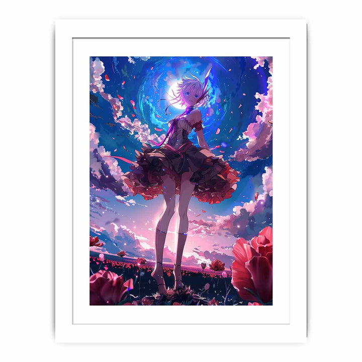 Anime Big Day framed Print