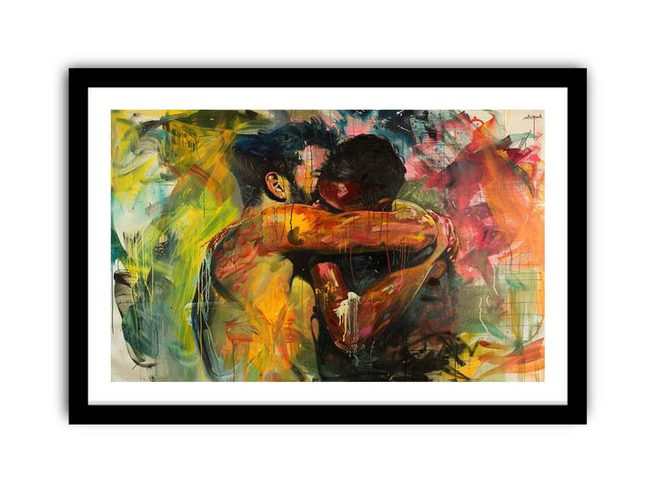 Big Hug framed Print