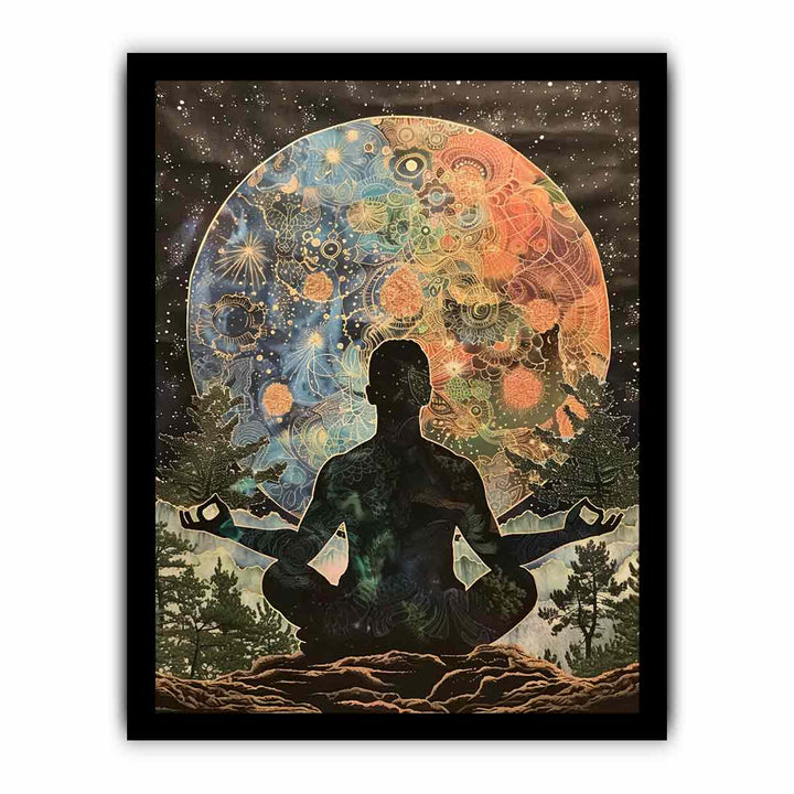 Meditation In Moonlight framed Print