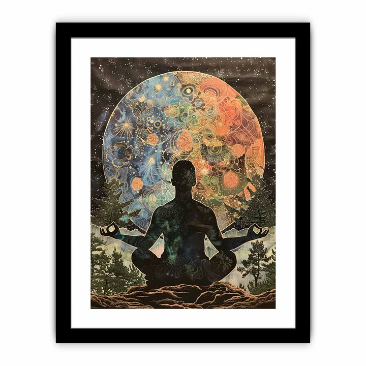 Meditation In Moonlight framed Print